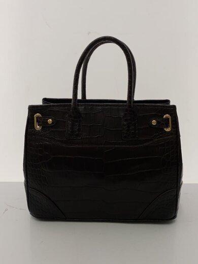 商品画像：Crystal Reptiles/クリスタルレプティルズ/クロコダイル/トートバッグ/ブラウン 3