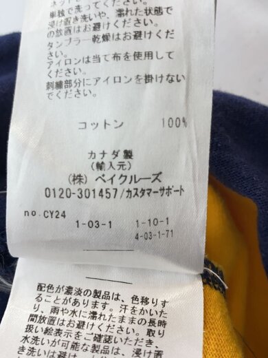 商品画像：Tシャツ/M/コットン/NVY/ボーダー/21-071-122-0031-1-0 5