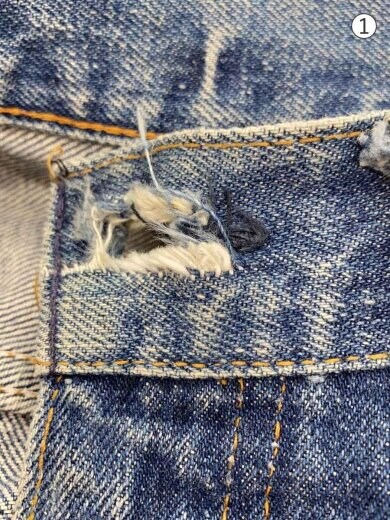 商品画像：ボタン裏4/TALON/オレンジタブ/ブーツカットデニム/ボトム/デニム/インディ/646-0217 5