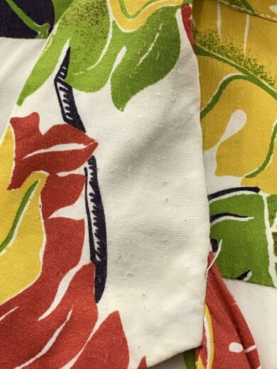 商品画像：長袖シャツ/XL/レーヨン/WHT/総柄/DK26795 6