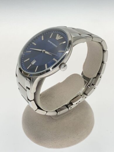 商品画像：クォーツ腕時計/アナログ/ステンレス/ネイビー/シルバー/AR-2477 2