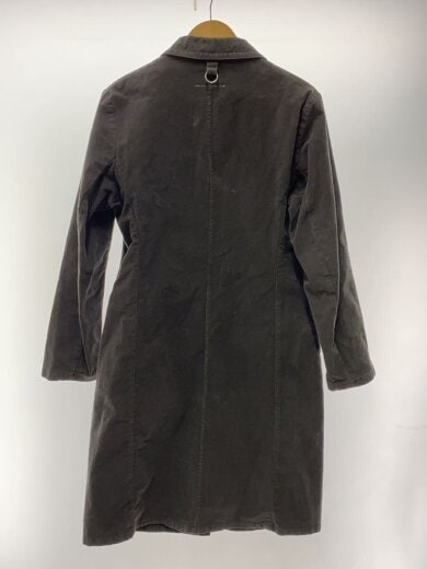 画像：Martin Margiela02AW/モールスキンロングコート/コットン/ブラック/チャコール/グレー/ステンカラー2