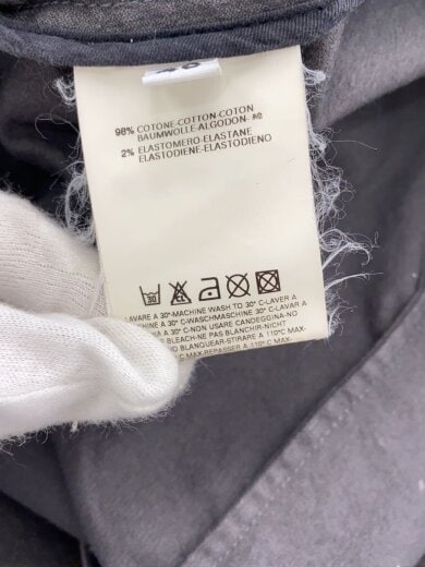 画像：Martin Margiela02AW/モールスキンロングコート/コットン/ブラック/チャコール/グレー/ステンカラー5