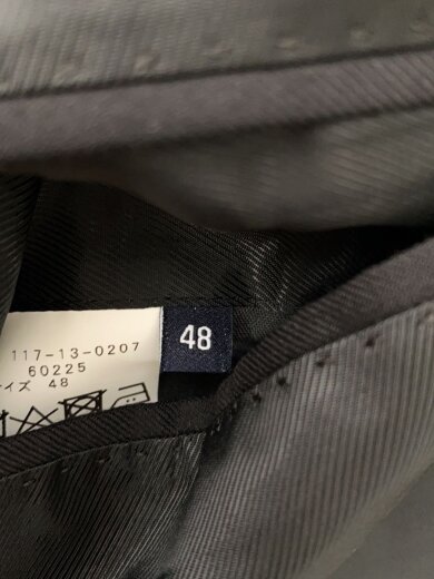 商品画像：Loro Piana/2Bテーラードジャケット/48/ウール/ブラック/117-13-0207 4