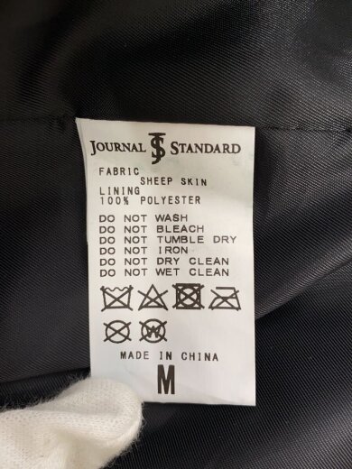 画像：JOURNAL STANDARDダブルライダースジャケット/M/羊革/BLK/17-011-600-8010-1-04