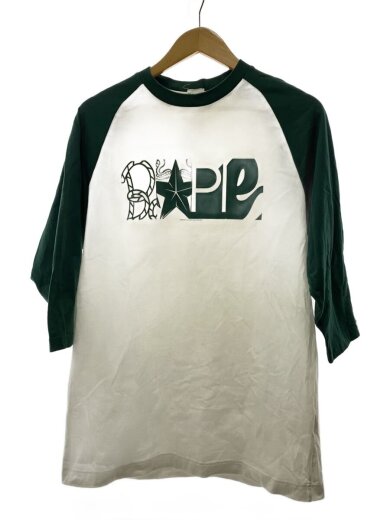 商品画像：7分袖カットソー/L/コットン/GRN 1