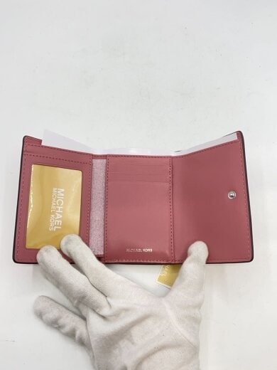 商品画像：3つ折り財布/レザー/PNK/レディース/js-2411 4