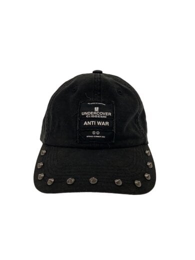 商品画像：23SS/ANTI WAR/Studded 6-Panel/キャップ/コットン/ブラック/メンズ 1