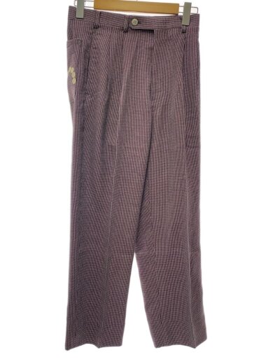 商品画像：スラックスパンツ/1/コットン/NVY/総柄 1