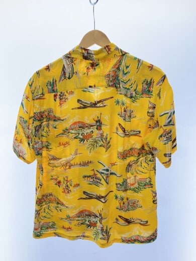 商品画像：アロハシャツ/M/--/YLW/総柄 2