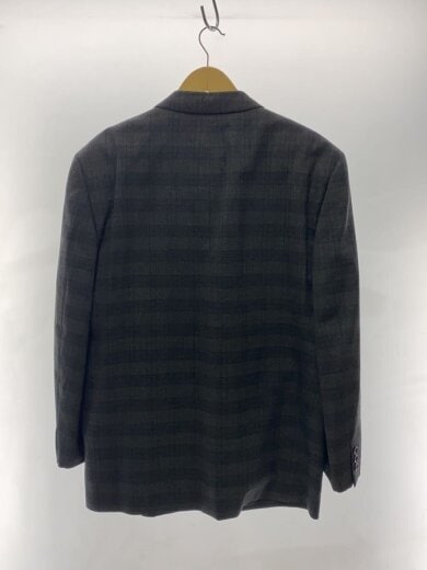 商品画像：90s/ウールギャバ/3B/テーラードジャケット/L/ウール/GRY/チェック/HJ-04019L 2