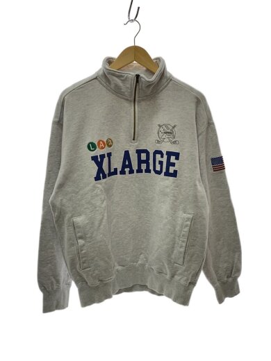 商品画像：ハーフジップ/スウェット/M/コットン/GRY/無地/101234012020 1