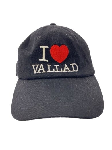 商品画像：I LOVE VALLAD/キャップ/FREE/ポリエステル/BLK/無地/メンズ/使用感有// 1
