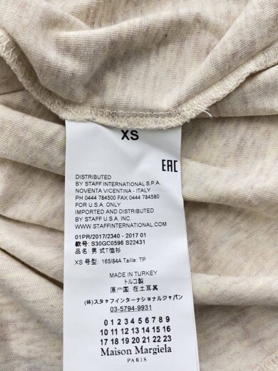 商品画像：Tシャツ/XS/コットン/BEG/S30GC0596/シミ有// 4