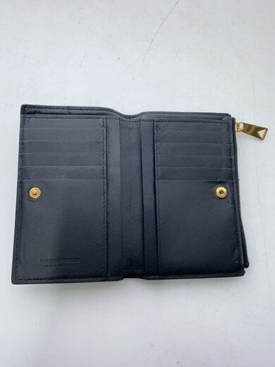 商品画像：マキシイントレチャート/2つ折り財布/レザー/BLK/無地/メンズ 4