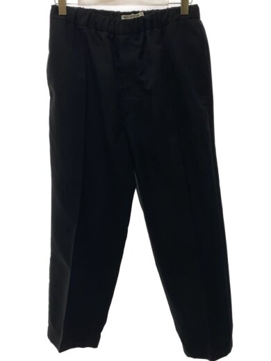 商品画像：T/W 2 Tuck Easy Pants/ボトム/L/ポリエステル/BLK 1