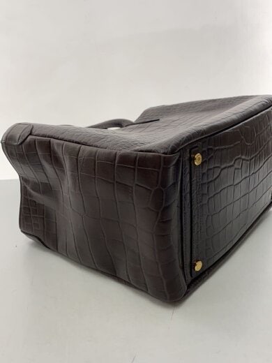 商品画像：トートバッグ/クロコ型押し/レザー/BRW/総柄// 5