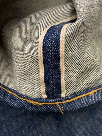 画像：Levi’s70s/66後期/赤耳/ボタン裏2/ビッグサイズ/フラッシャー付/濃紺/ストレートパンツ5