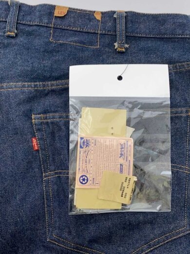 画像：Levi’s70s/66後期/赤耳/ボタン裏2/ビッグサイズ/フラッシャー付/濃紺/ストレートパンツ9