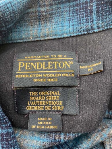 画像：PENDLETONネルシャツ/M/ウール/BLU/チェック3