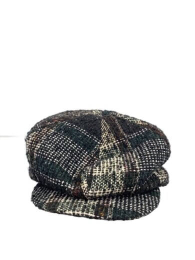 商品画像：キャスケット/M/ウール/BLK/チェック/メンズ/HM048 1