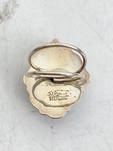 商品画像：J Piaso Jr/SILVER/10号/カラーストーン/BLU/メンズ 3