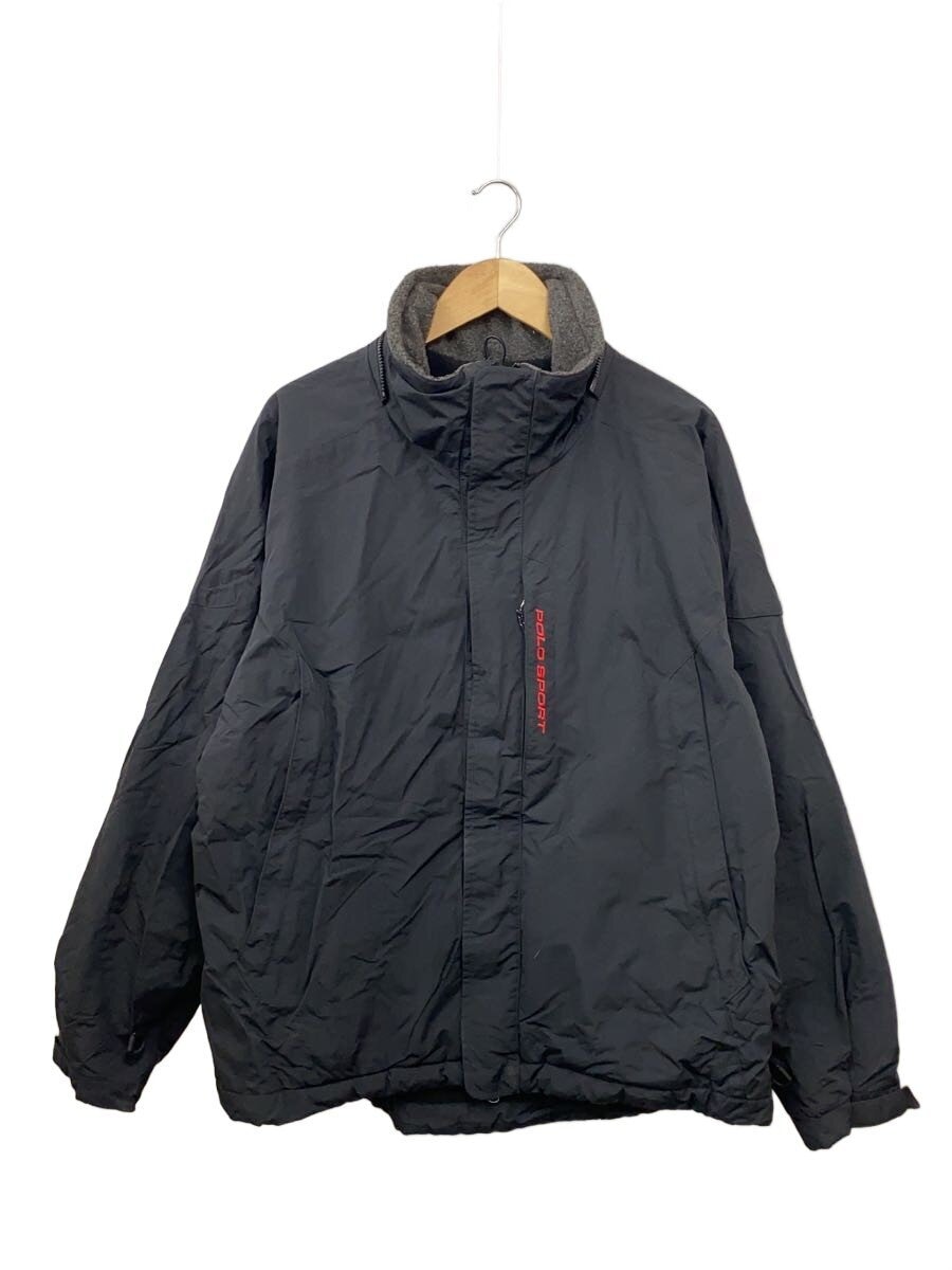 POLO SPORT / ジャケット/L/ナイロン/BLK/無地