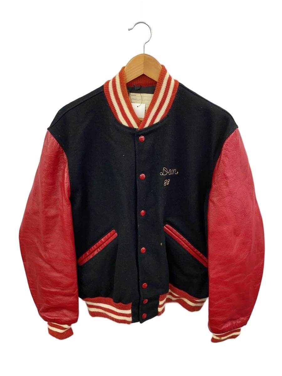 DeLONG / スタジャン/40/ウール/BLK/無地