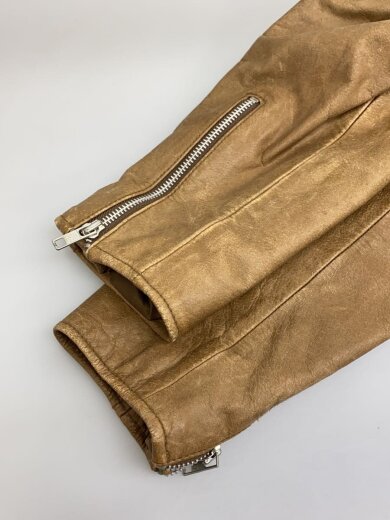 商品画像：レザージャケット・ブルゾン/M/牛革/CML/無地 4