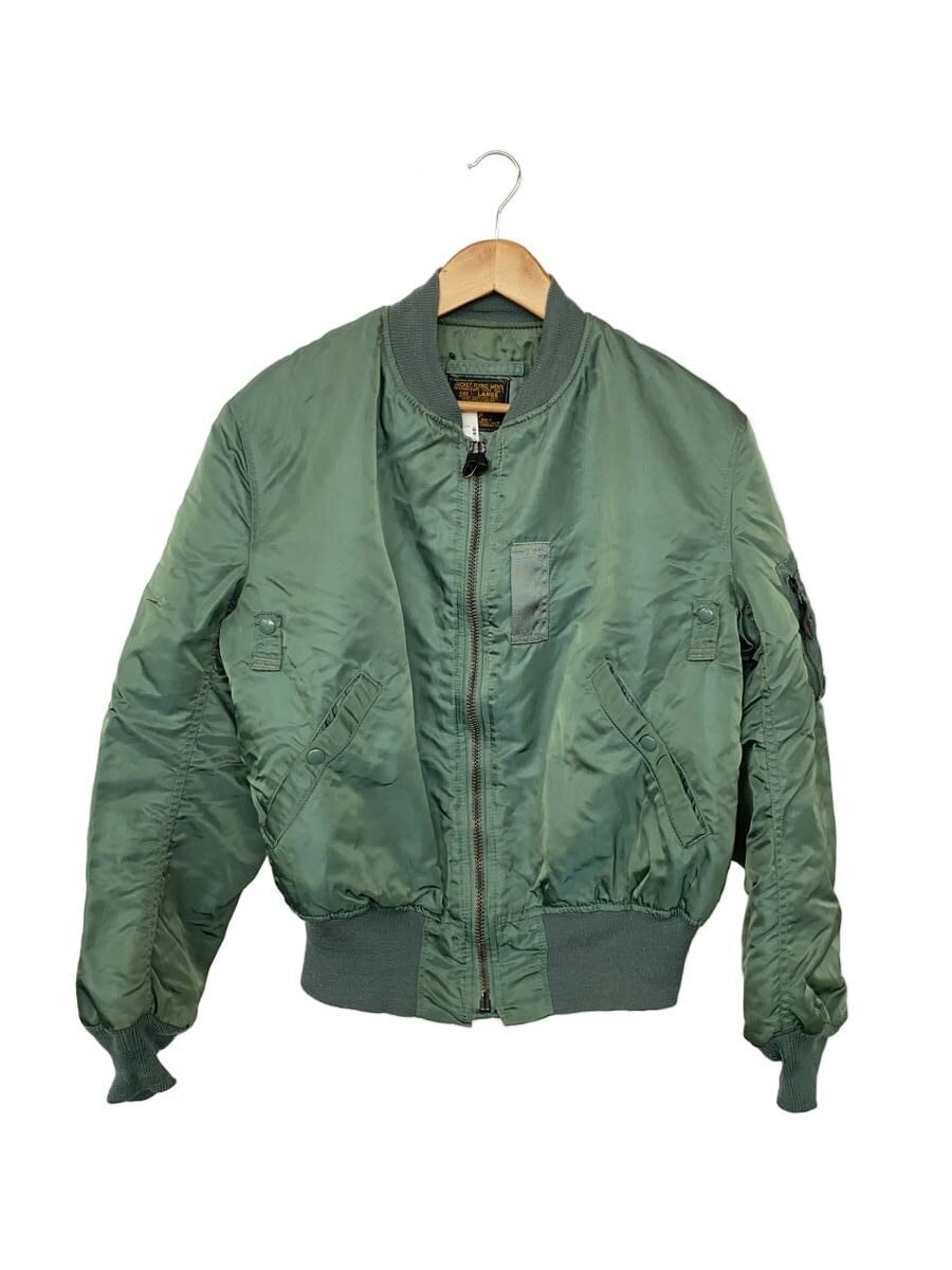 ALPHA INDUSTRIES / フライトジャケット/S/ナイロン/KHK/MIL-J-82798