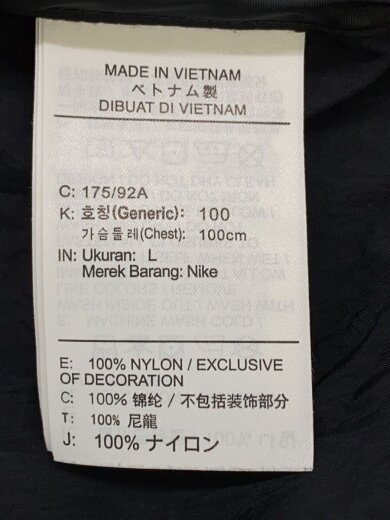 商品画像：ナイロンジャケット/L/ナイロン/BLK/無地/CZ0782-010 4