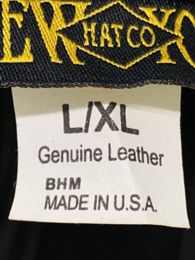 商品画像：ハンチング/--/レザー/BLK/メンズ 6