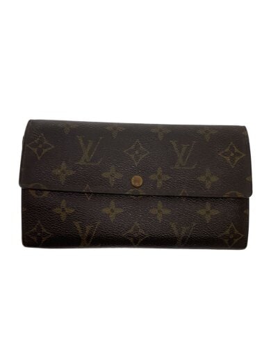 商品画像：2)ポシェット・ポルト・モネ・クレディ_モノグラム・キャンバス/PVC/BRW/レディース 1