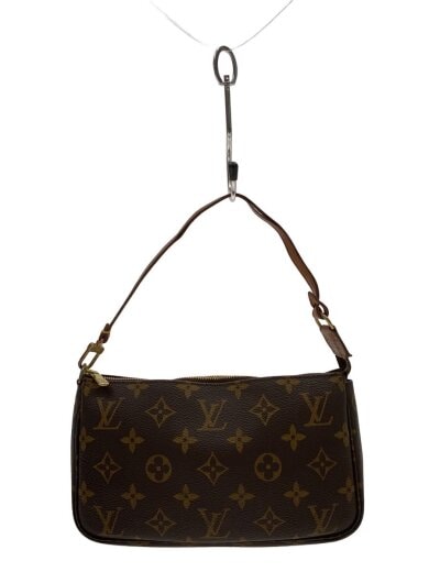 商品画像：1)ポシェット・アクセソワール_モノグラム・キャンバス/PVC/BRW 1