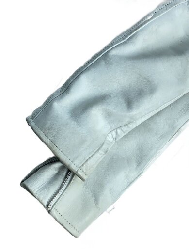 商品画像：ダブルライダースジャケット/S/牛革/WHT/無地 5