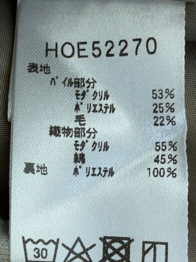 商品画像：フリースジャケット/M/コットン/BEG/無地/HOE52270 4