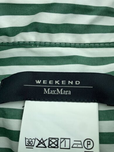 商品画像：シャツワンピース/38/コットン/GRN/ストライプ 3