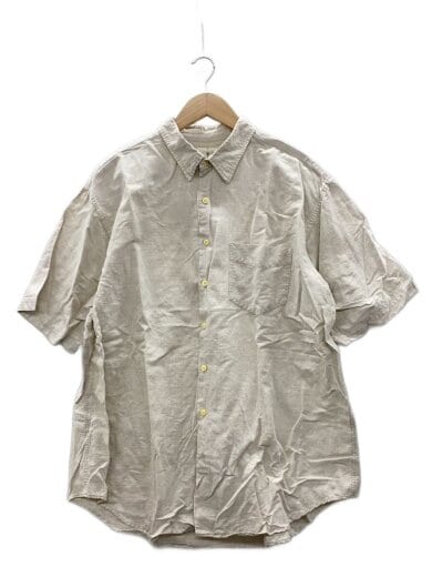 商品画像：半袖シャツ/XL/リネン/CRM/無地 1