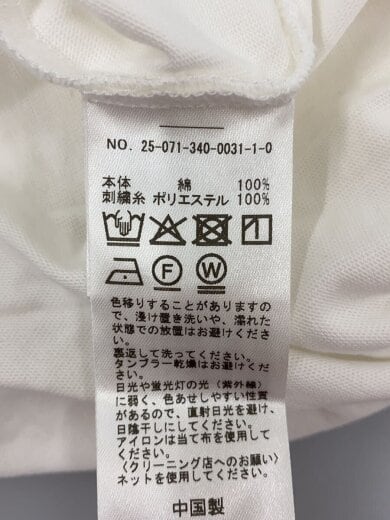 商品画像：Tシャツ/L/コットン/WHT/25-071-340-0031-1-0// 5