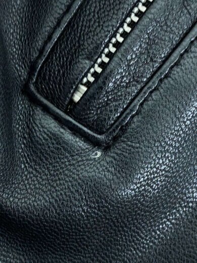 商品画像：AWESOME LEATHER/ダブルライダースジャケット/O/山羊革/BLK/AL-006-LADIES 9