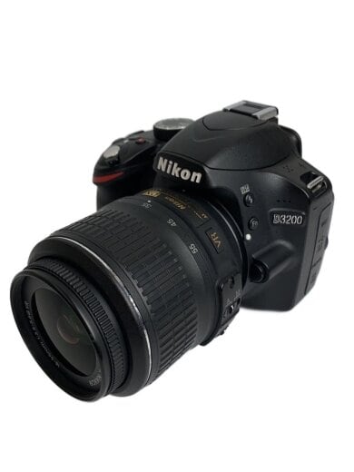 商品画像：デジタル一眼カメラ D3200 18-55 VR レンズキット [ブラック] 1