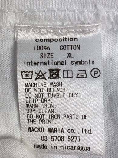 商品画像：Tシャツ/XL/コットン/WHT// 4
