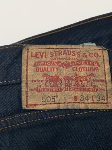 商品画像：ストレートパンツ/34/コットン/BLK/無地 4