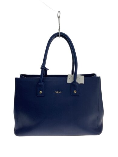 画像：FURLAハンドバッグ/--/BLU/無地/g64511