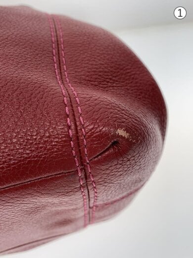 商品画像：トートバッグ/レザー/RED/無地/F23997 7