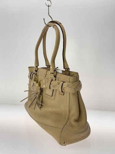 商品画像：トートバッグ/レザー/BEG/無地/10529 2