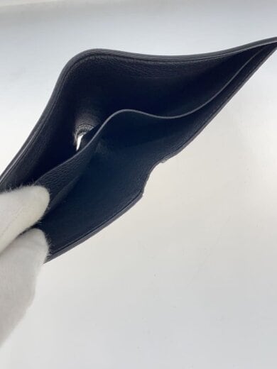 商品画像：2つ折り財布/レザー/BLK/メンズ 5