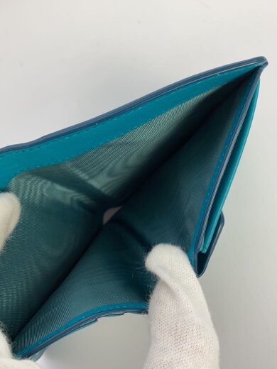 商品画像：2つ折り財布/レザー/GRN/無地/レディース// 6