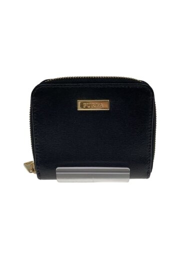 商品画像：2つ折り財布/フェイクレザー/BLK/無地/レディース 1