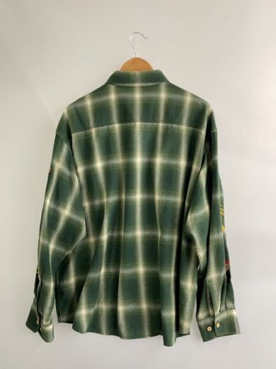 商品画像：RANDOM THINGS FLANNEL SHIRT/長袖シャツ/L/コットン/GRN/101223014002// 2